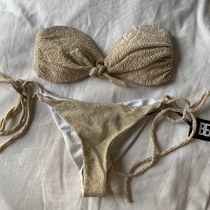 Beach Riot - Gold Floral Bikini
